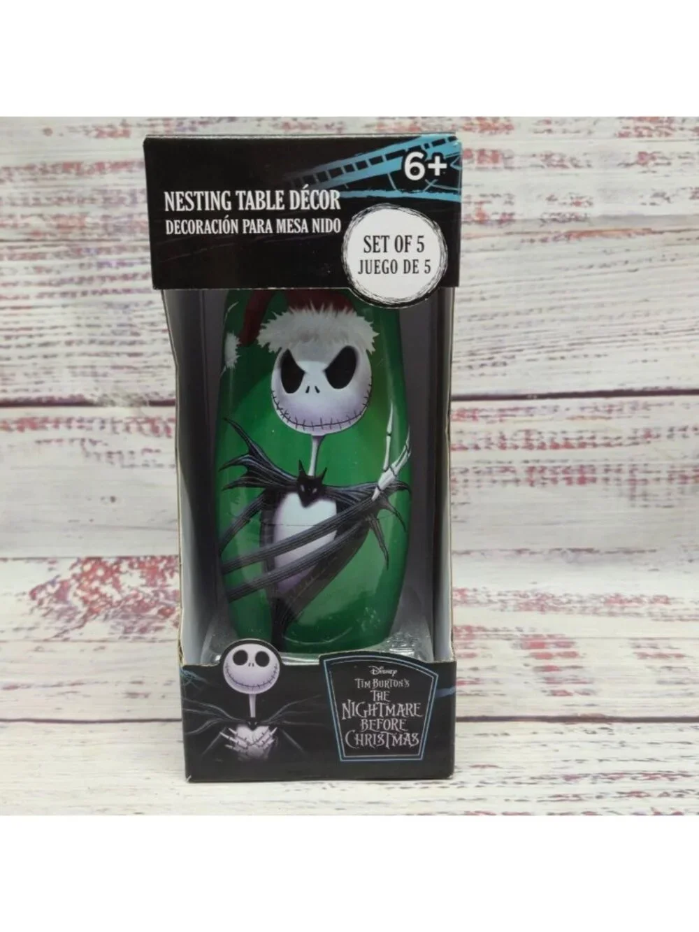 Nightmare Before Christmas 5-piece nesting doll set featuring Jack Skellington